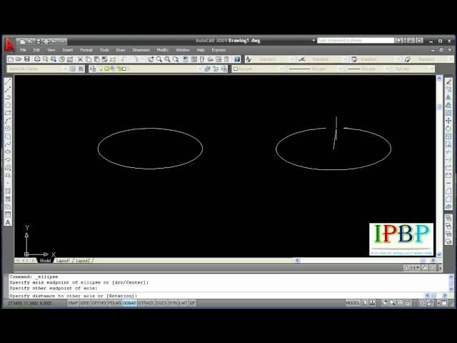 How to use Ellipse command in autocad