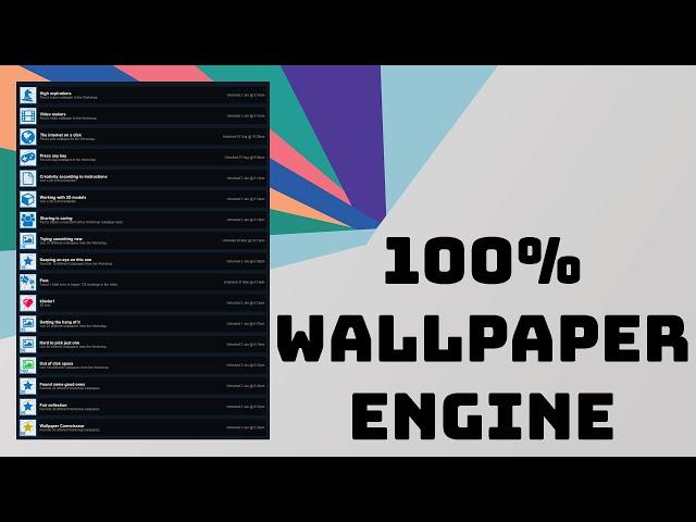 Wallpaper Engine 100% Achievement Guide [2021]