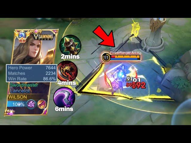 LANCELOT 86% WINRATE ROTATION TUTORIAL!! ( easy rank up ) - MLBB