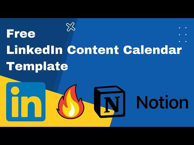 [Demo] Free LinkedIn Content Calendar Template - Powered by Notion - Up Your LinkedIn Content Game