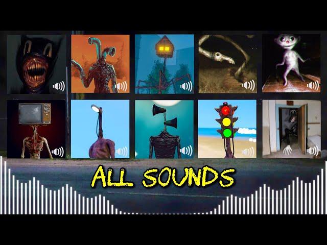 All Sounds - Trevor Henderson Creature (Siren head, light head, house head, pipe head, cartoon cat)