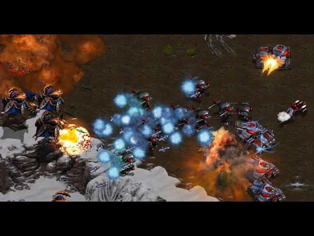 EPIC SNOW MAP! Shine! (Z) vs Speed! (T) on Optimizer - StarCraft - Brood War REMASTERED