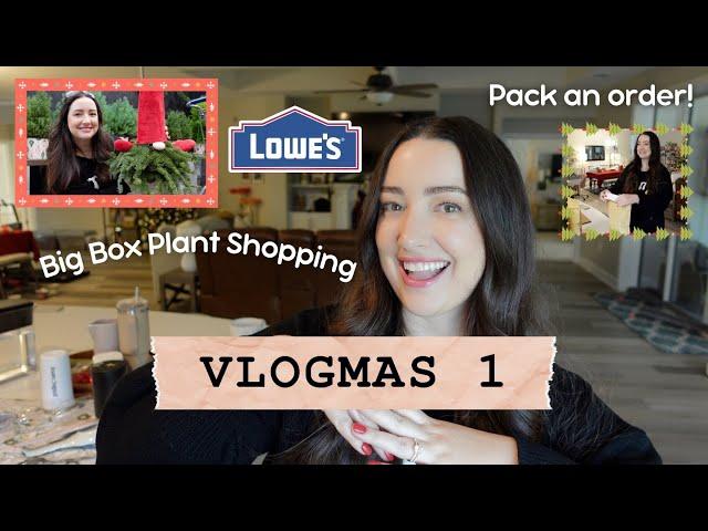 Vlogmas Day 1 | Big Box Plant Shopping & Pack an Order! 