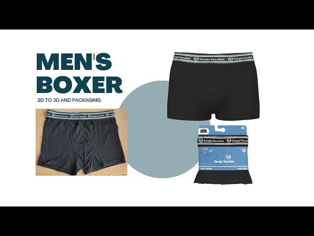 Men's boxer in clo3d /marvelous desginer timelapse