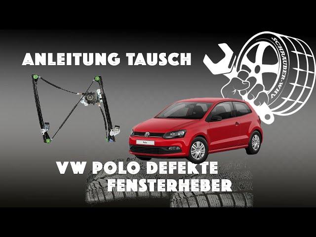 VW Polo instruction replacement defective window regulator change yourself