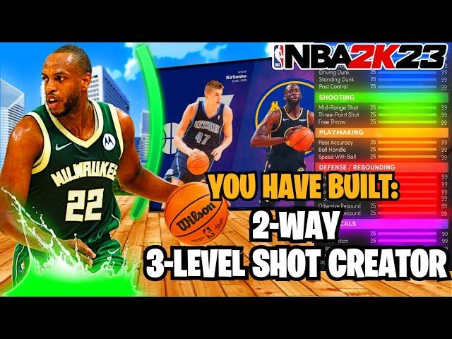 BEST 2-WAY 3- LEVEL SHOT CREATOR BUILD: RARE ALL AROUND DEMIGOD BUILD | NBA 2K23 NEXT GEN