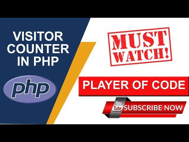 Visitor Counter in PHP || How to get IP address in PHP