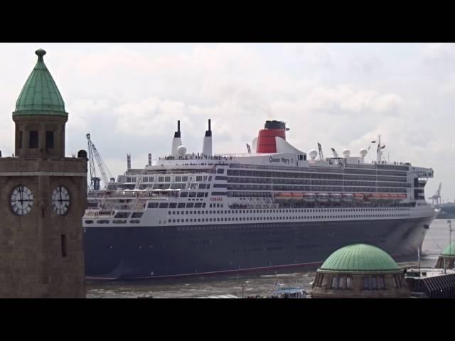 Hamburg - Queen Mary 2 beim ausdocken! 17.06.2016 (Video 02)