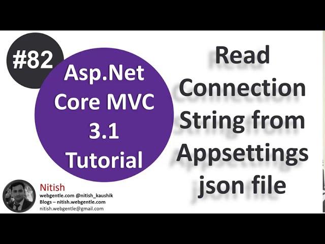 (#82) Connection string in appsettings.json in asp.net core | Asp.Net Core tutorial