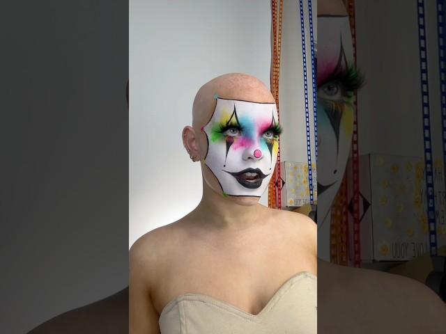 How to do a transition for a CRAZY NEON CLOWN MAKEUP LOOK