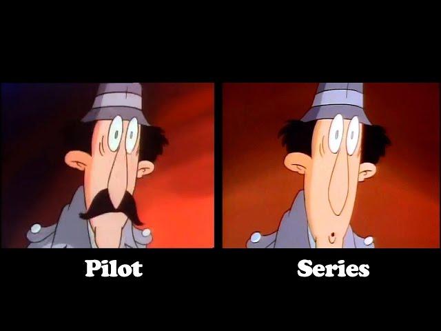 INSPECTOR GADGET Side by Side COMPARISON Pilot vs. Series Intro