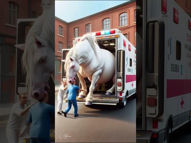 Pregnant Horse Rescue #aianimation #horserescue #animalrescue #ai #trending #trendingshorts