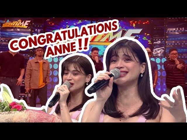 FIRST TIME ON TV Anne gets emotional on It's Showtime while talking about her pregnancy