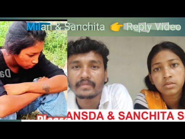 Milan & Sanchita   Reply Video / new  santhali  viral video