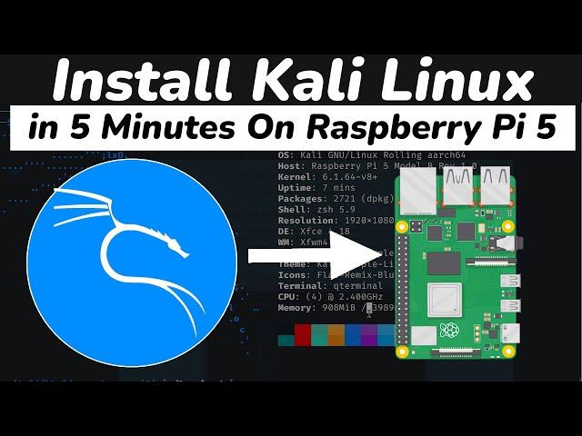 Raspberry Pi 5 Kali Linux Setup Guide || Install Kali Linux on Raspberry Pi 5 (Under 5 Minutes)