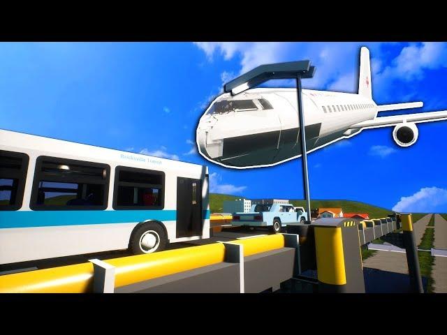 Massive Plane Crashes into Bridge Full of Cars! - Brick Rigs Gameplay