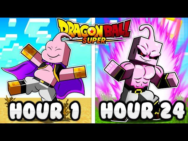 I Spent 24 HOURS as MAJIN BUU in Dragonball Super Minecraft!