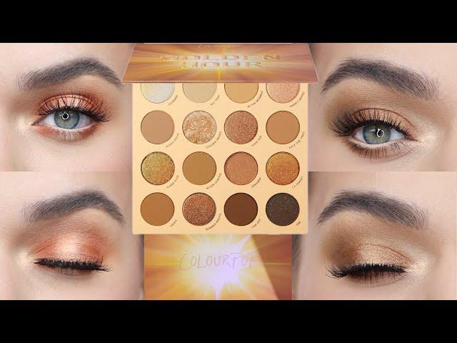 NEW Colourpop Golden Hour Eyeshadow Palette Tutorial! TWO LOOKS ONE PALETTE!