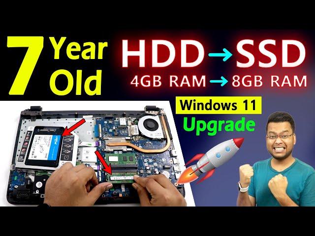 How to Install SSD & RAM 5X Laptop RAM Upgrade | How to Install Windows 11 in Unsupported Laptop