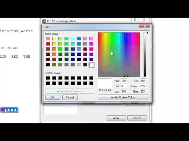 Putty Background Color Change