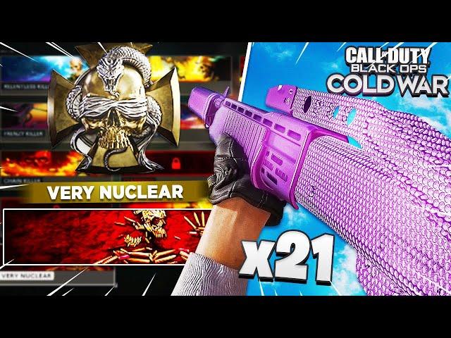 WORLDS FIRST "VERY NUCLEAR" UNLOCKED IN COLD WAR - 21 NUCLEAR "DARK OPS CHALLENGE" COMPLETED!