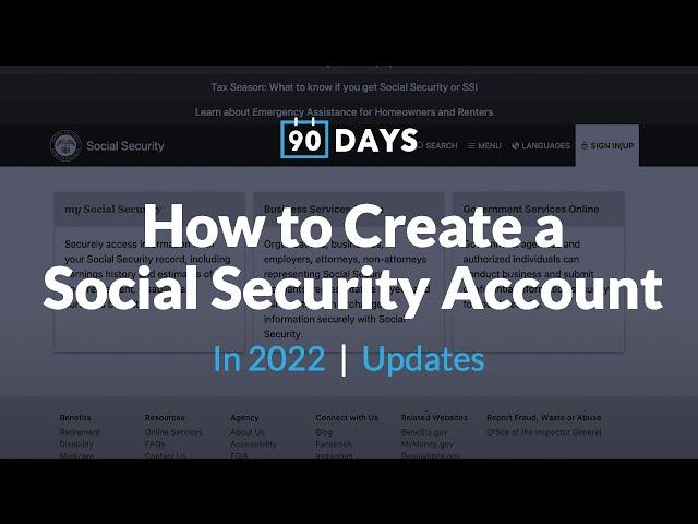 How to Create a My Social Security Account in 2022 | Updates