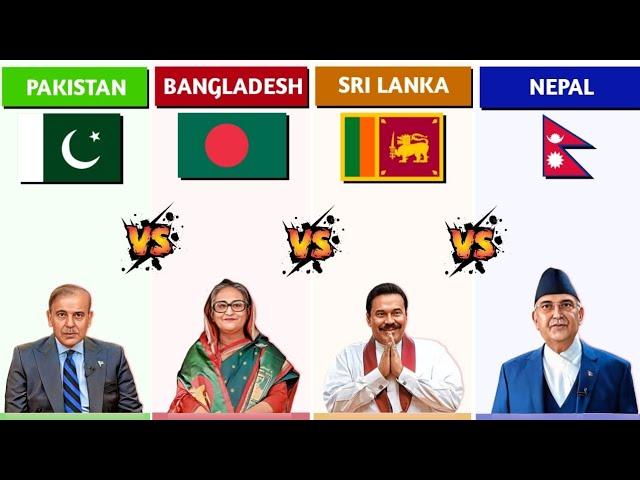 Pakistan Vs Bangladesh Vs Sri Lanka Vs Nepal - Country Comparison 2023