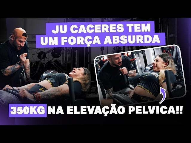 TREINO DE GLÚTEOS COM CARGAS ABSURDAS | JU CACERES