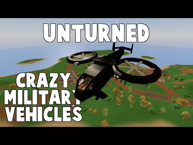 Unturned Mod Showcase | Futuristic Military Vehicles (Arthur's Military Pack) (Updated)