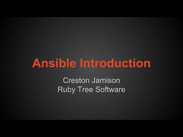 Ansible Introduction