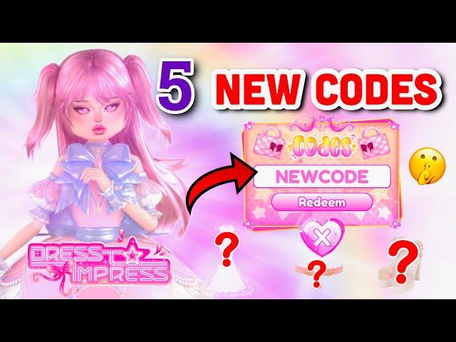 HOW TO GET ALL 5 *NEW* SECRET CODES AND FREE VIP IN DRESS TO IMPRESS 