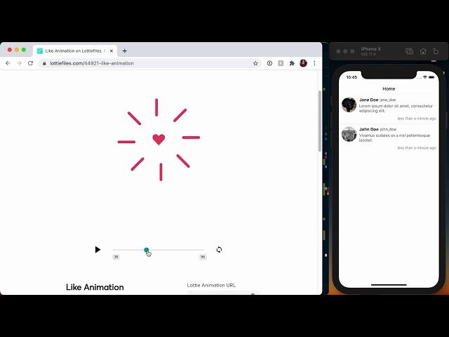 Like Animation with Lottie [React Native]