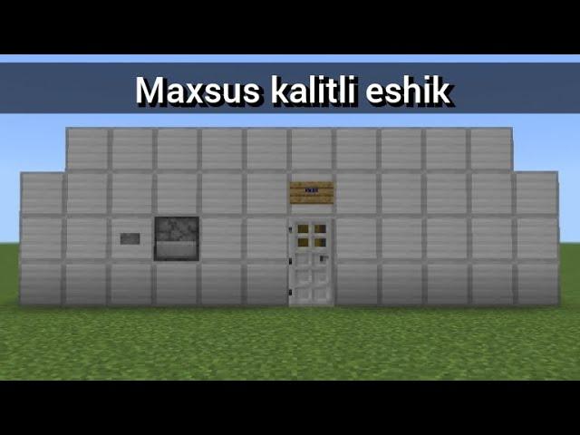 Minecraftda kalitli eshik qurish | GAMING UZ