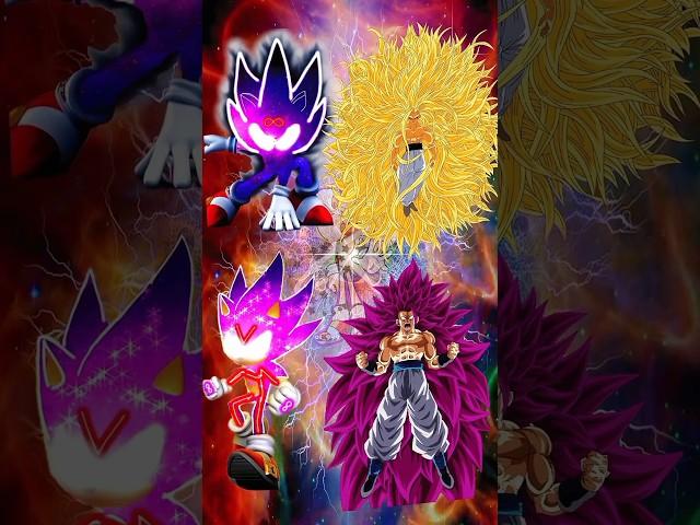 Cosmic Infinite Sonic and Omni Galaxy Sonic vs Goku and Vegeta #shorts