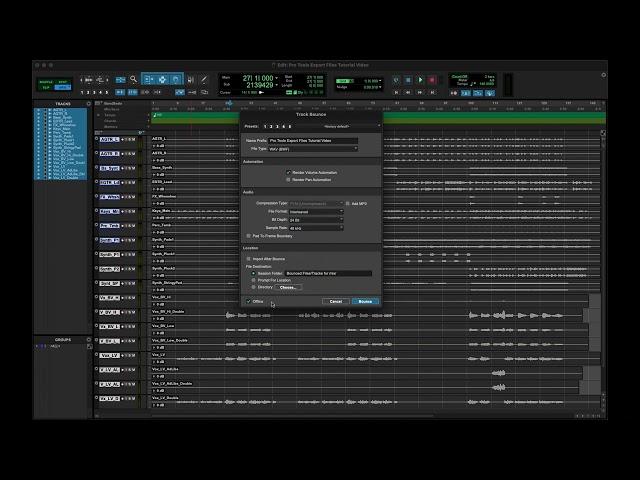 Export Individual Tracks in Pro Tools - Easy Mixing