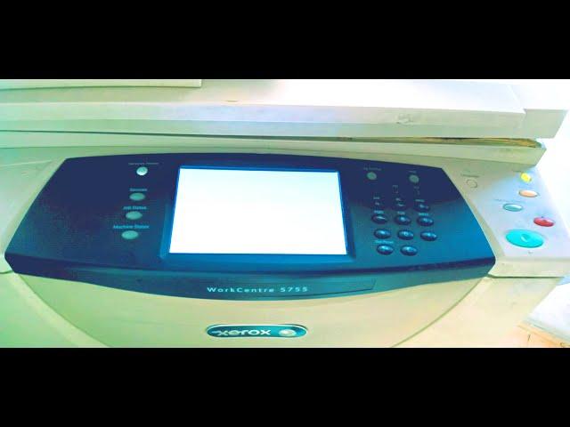 xerox 5755/5765/5775/5790 screen display not working problem solution