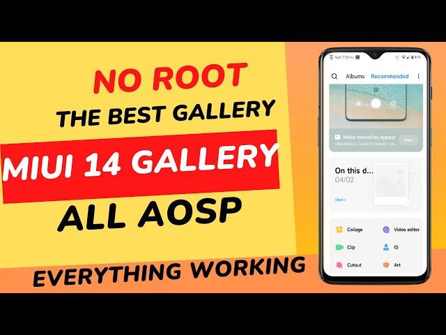 Install Latest Miui 14 Gallery Cn Based in any AOSP Custom Rom|Sky Filter|All Features Working|