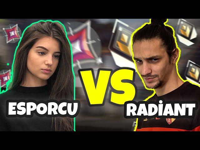 Esporcu kız vs Radiant erkek. Kim kazanır ?  | Valorant 1vs1