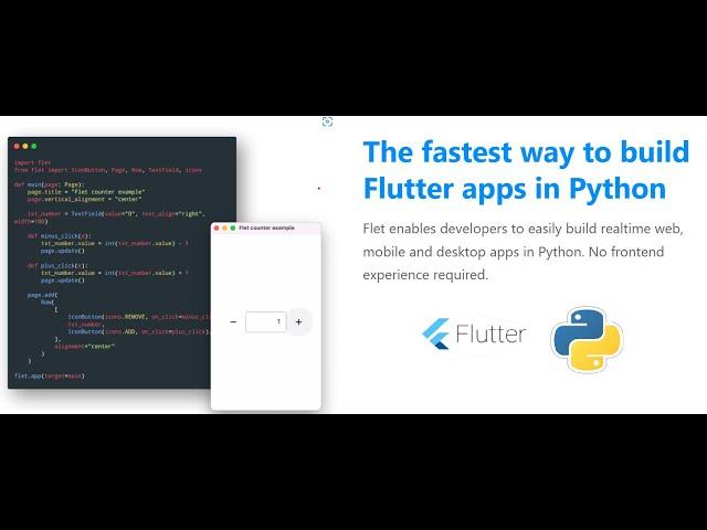 Flet Framework - (Flutter + Python)  (عربي)