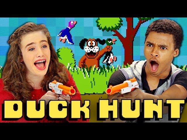 DUCK HUNT (NES) (Teens React: Retro Gaming)