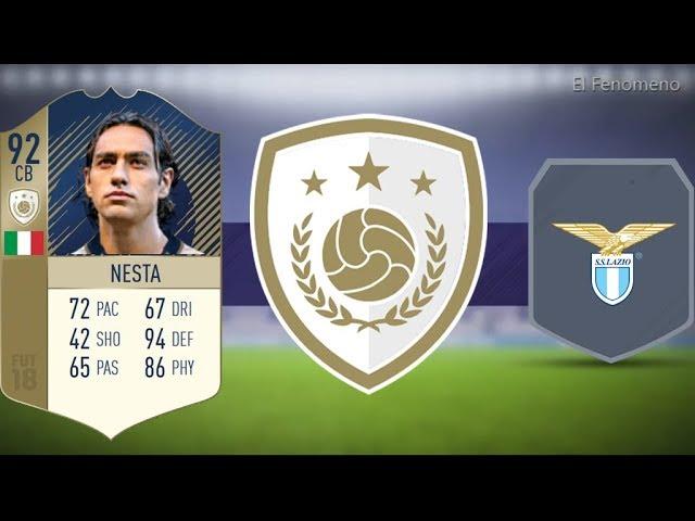 FIFA 18 Alessandro Nesta 92 Prime Icon SBC Lazio Squad No Loyalty