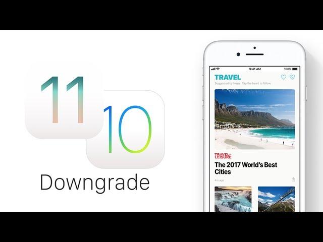 How to Officially Downgrade from to iOS 11 to iOS 10.3.3 iPhone/iPad/iPod