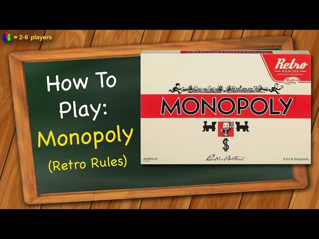 How to play Monopoly (Retro Series)