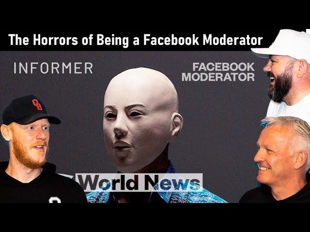 The Horrors of Being a Facebook Moderator REACTION!! | OFFICE BLOKES REACT!!