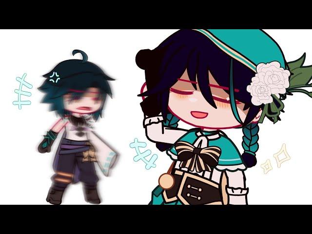 Baby Xiao being a bad kid || Ft. [Baby] Xiao, Venti & Zhongli || Genshin Impact || Gacha Club ||