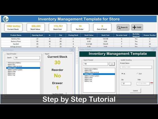 Inventory Management Template for Store