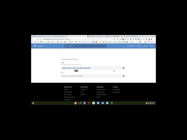 Installing OpenShot On A Chromebook