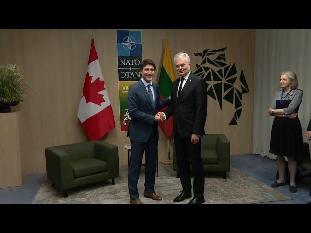 2023 NATO Summit: PM Trudeau Meets with Lithuanian President Gitanas Nausėda