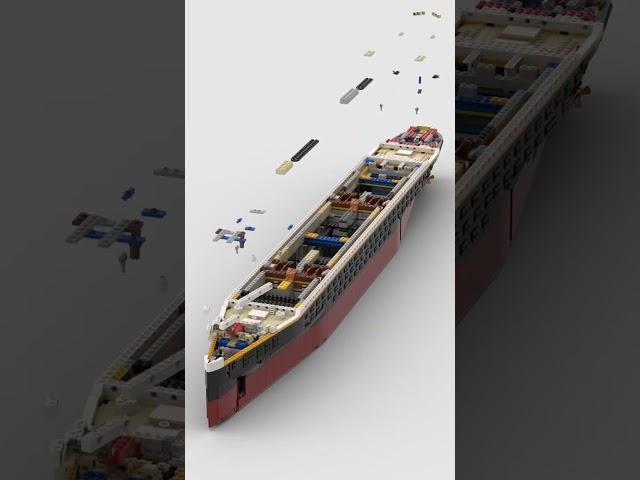 Lego Titanic  Satisfying Building Animation #shorts #speedbuild