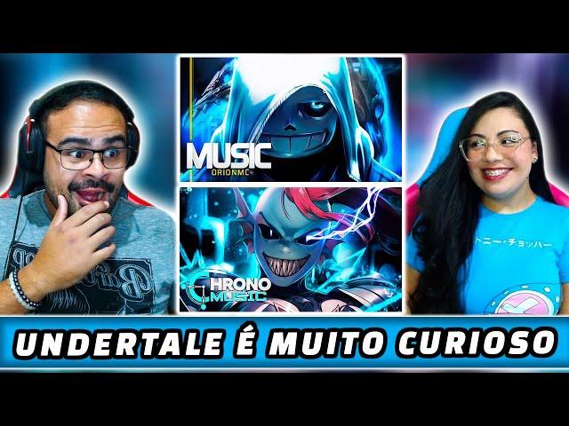 REACT EM CASAL UNDERTALE - Undyne (DETERMINAÇÃO) Chrono &  Sans (Julgamento) ORION MC